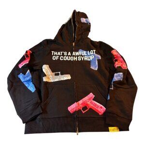 Awful Lot Of Cough Syrup zip up Hoodie